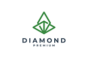 diamond line art geometry logo icon, a Branding & Logo Template by mouze_art (Thumbnail 2 of 3)