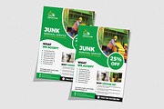 Junk Removal Services Flyer Template, a Flyer Template by Designscozy (Thumbnail 4 of 5)