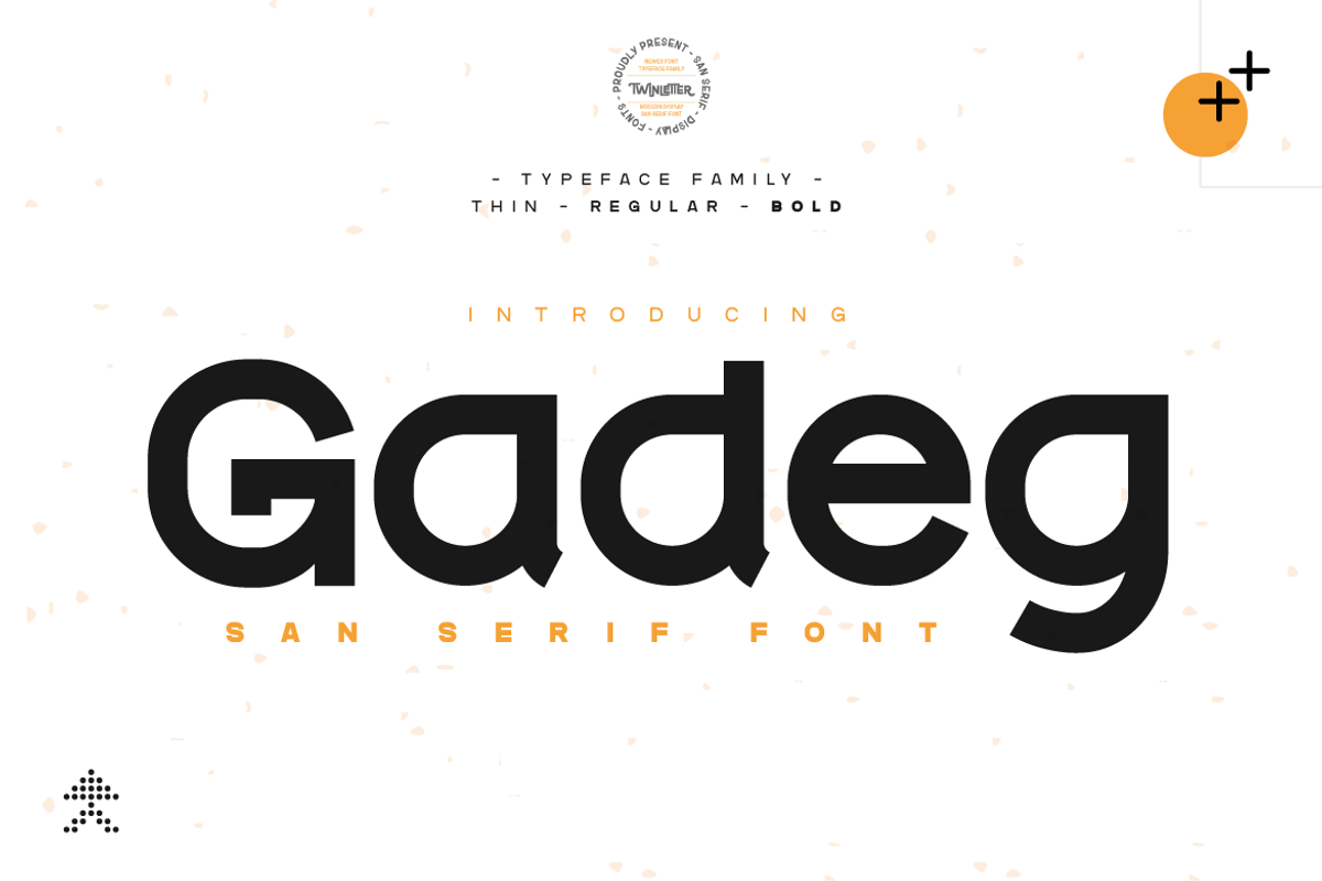 Gadeg, a Sans Serif Font by twinstd (Photo 1 of 11)