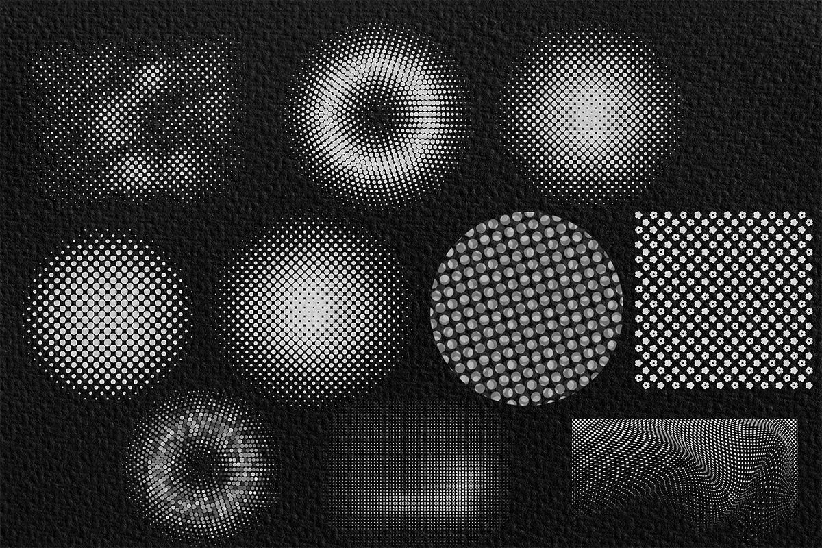 Halftone Brushes for Photoshop, a Brush Add-On by 3d_model_tifotizi (Photo 3 of 3)