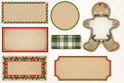 Vintage Christmas Blank Labels, an Illustration by Libby Wishes (Thumbnail 4 of 4)