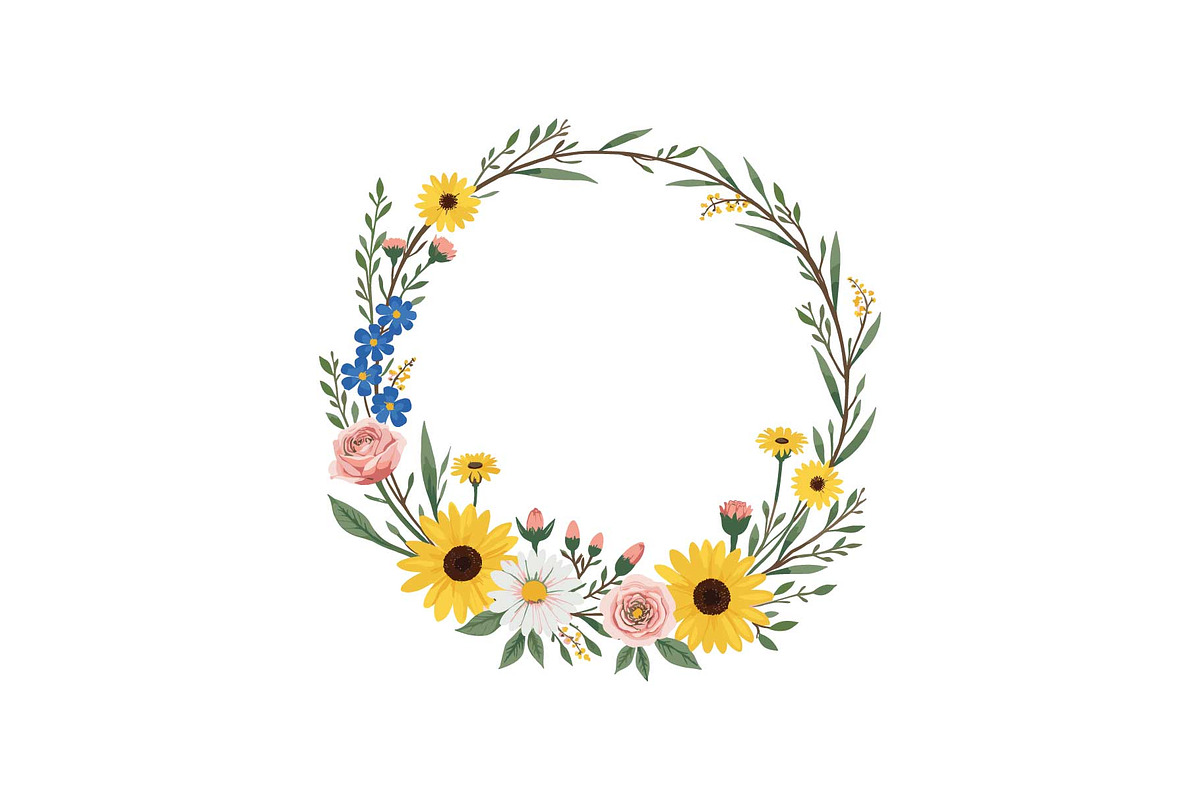 Spring Floral Wreath SVG Bundle, a Graphic by Gfx_Store (Photo 13 of 13)