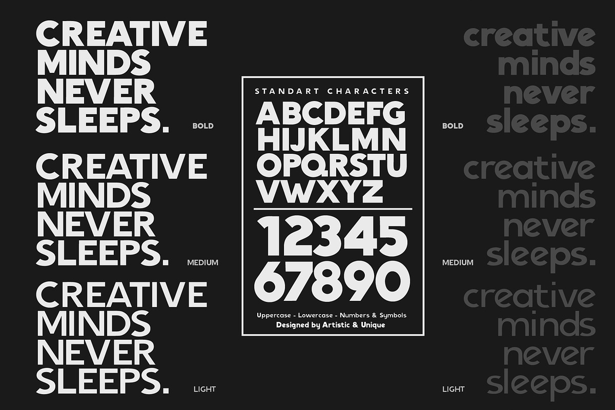 Nigrum - Sans Serif font Family preview 3