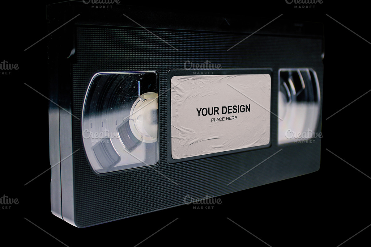 Vintage VHS Tape Cassette Mockup, a Product Mockup by SR-23 Mockups (Photo 3 of 3)