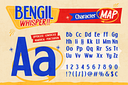 Bengil Whisper, a Sans Serif Font by Burntilldead (Thumbnail 2 of 12)