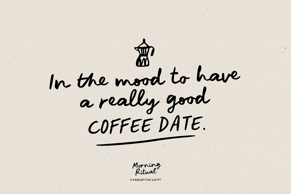 Morning Ritual | Script font, a Script Font by AngelinaKovel (Photo 6 of 12)
