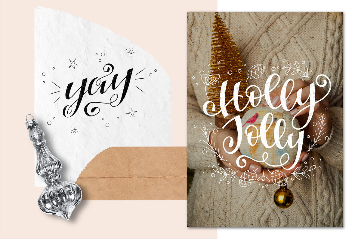 Magic Of Christmas lettering overlay, a Seasonal Illustration by Sketchetarian (Photo 4 of 9)