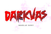 Darkvas -Scary and cool display font, a Font by Fontcastle (Thumbnail 6 of 6)