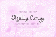 Really Curly Font, a Handwritten Font by AnnArt (Thumbnail 1 of 10)