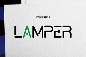 LAMPER, a Serif Font by da_only_aan