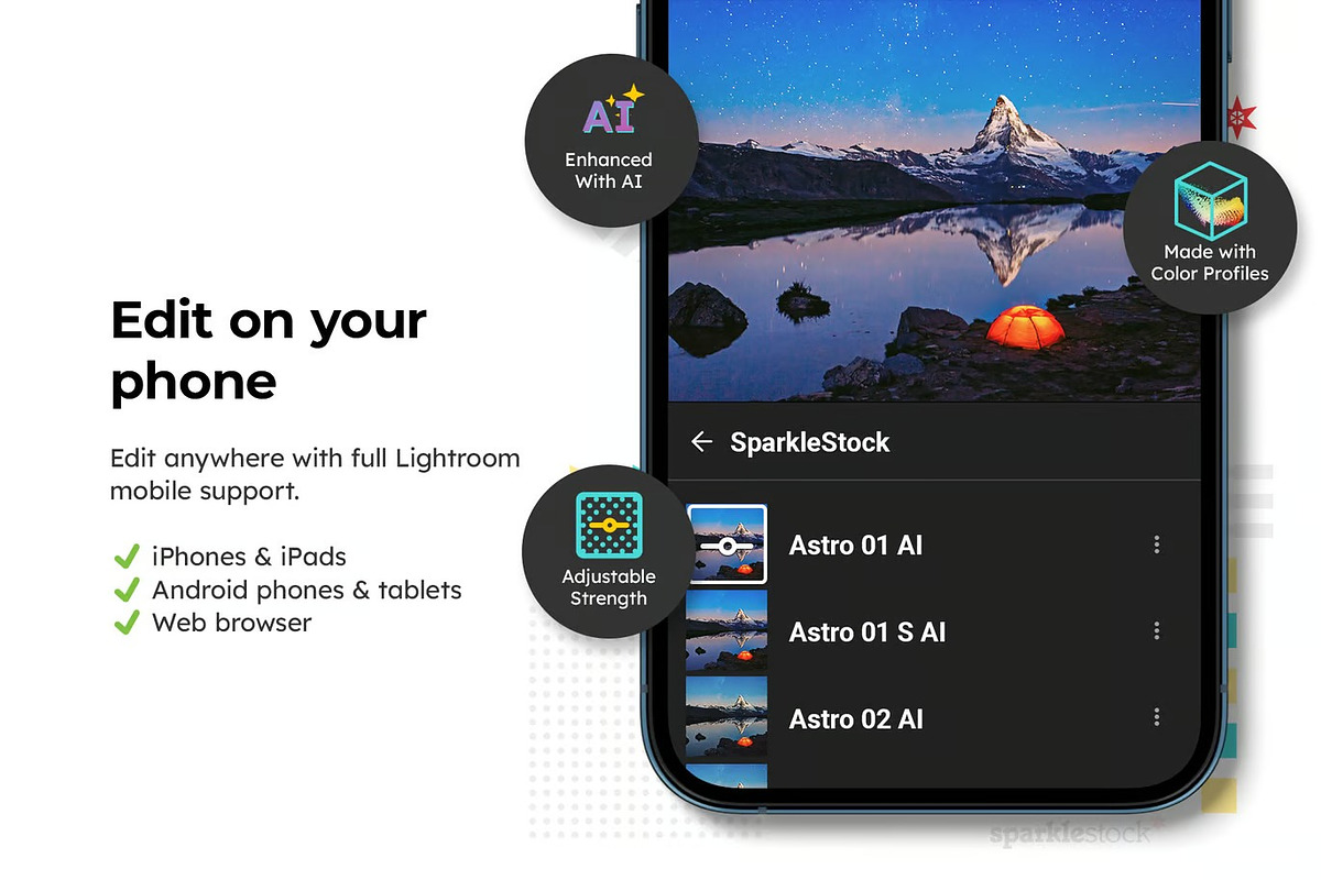 25 Night Sky Lightroom Presets LUTs, a Preset Add-On by Hubzway (Photo 3 of 12)