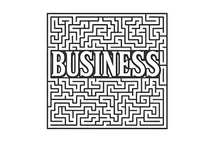 Business Maze Concept Complexity and, a Finance Illustration by AlexArt