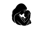 50 Mother and Baby Love Silhouette S, an Illustration by Designs_River (Thumbnail 39 of 51)