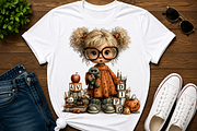 Halloween Teacher Clipart Bundle, a Seasonal Illustration by CreationArt (Thumbnail 4 of 7)