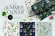 SUMMER CLOVER Watercolor Wildflowers, an Illustration by Inna Sinano (Thumbnail 9 of 17)
