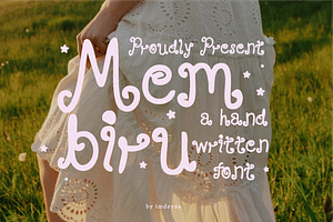 Membiru | A Handwritten Font