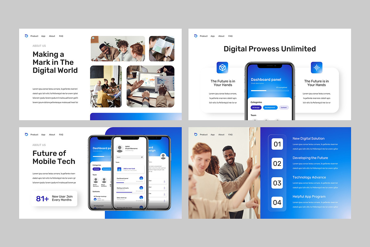 DIGILOC - Mobile App Powerpoint, a Presentation Template by rgbryand