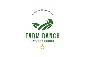 Organic farming and ranching abstrac, a Branding & Logo Template by LOGOCREATIVE