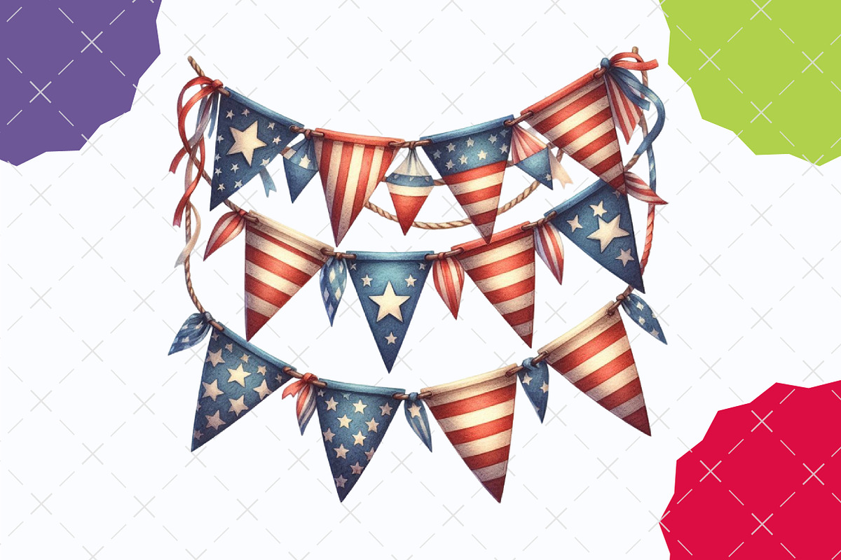 Watercolor Veterans Day Decoration, an Illustration by designcity5 (Photo 4 of 5)