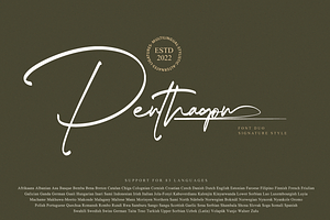 Penthagon // Script Font Duo