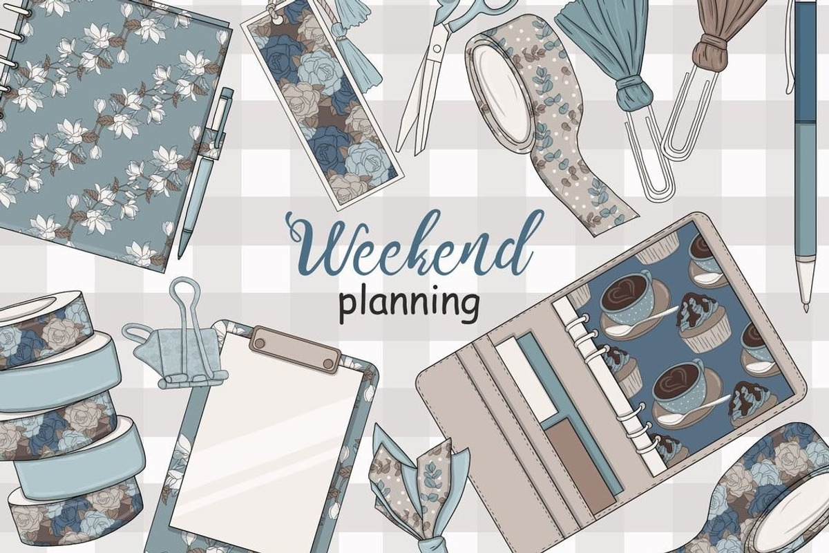 Weekend Planning Collection, a Work Illustration by GlamArtZhanna (Photo 2 of 3)