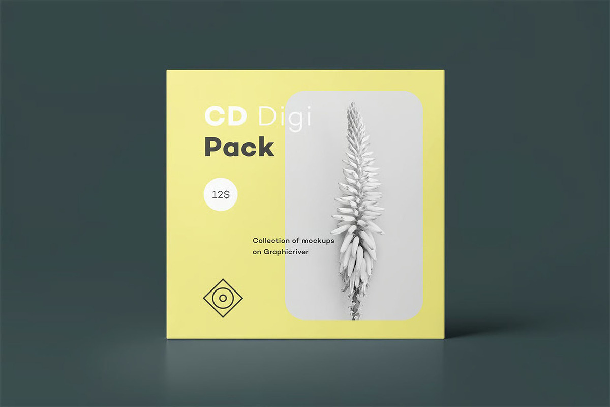 CD Digi Pack Mock-up, a Product Mockup by zippypixelstudio (Photo 2 of 16)
