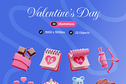 Valentine's Day 3D Icons, an Object 3D Model by Rakata Studio (Thumbnail 7 of 7)