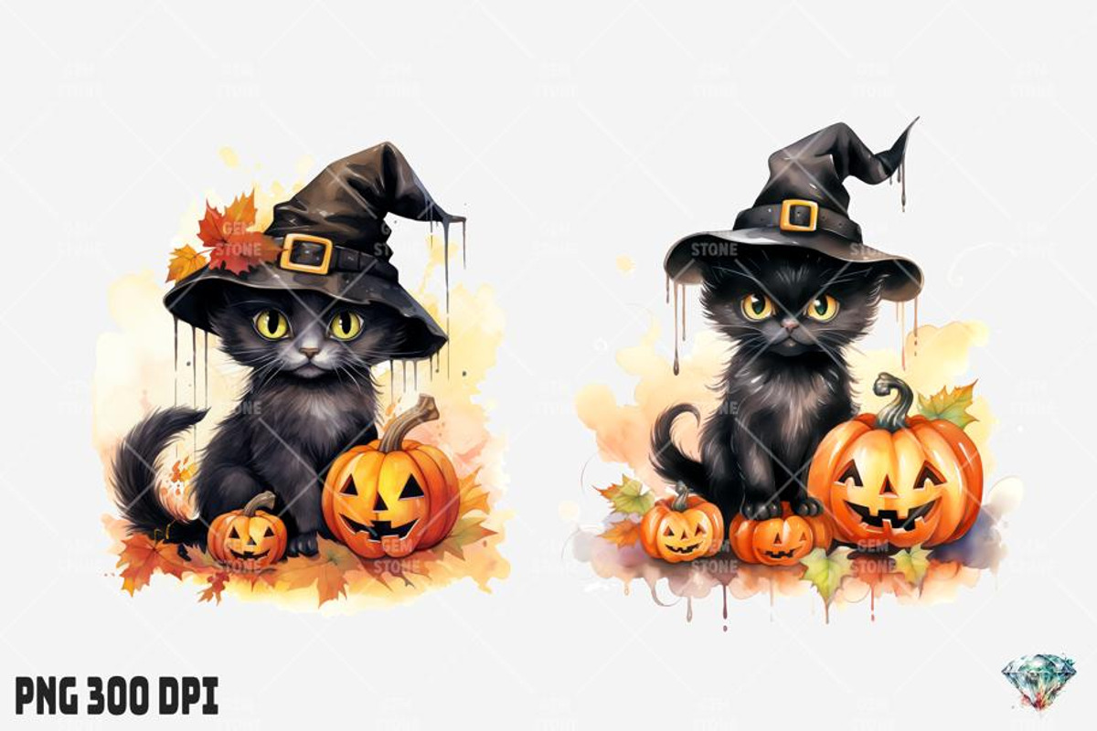 Halloween Black Cat, an Illustration by Gemstone (Photo 11 of 12)