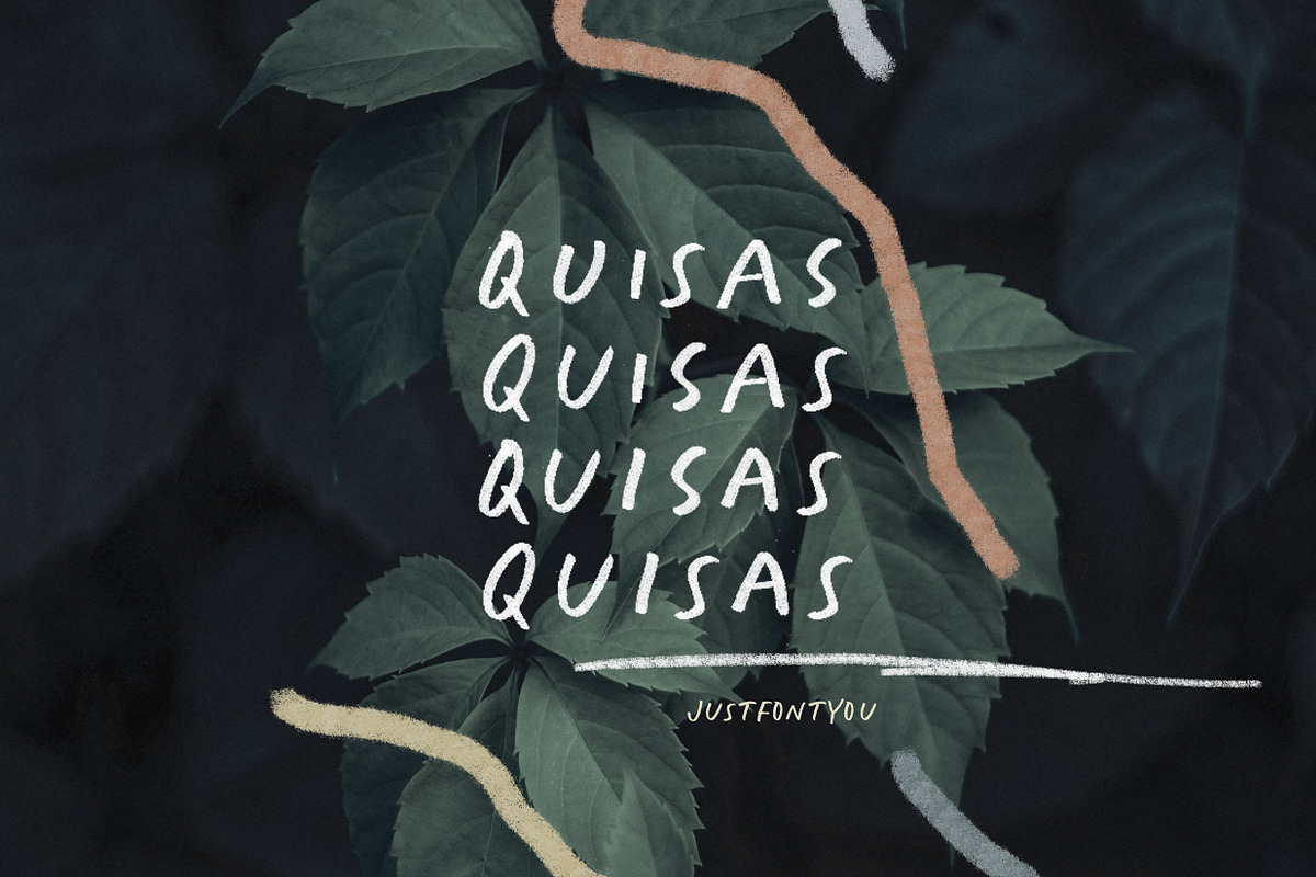 Quisas - Quirky Handwriting Fonts, a Handwritten Font by Ian Irwanwismoyo (Photo 2 of 6)