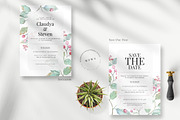 Watercolour Foliage Wedding Suite, an Invitation Template by Azka Creative (Thumbnail 2 of 5)