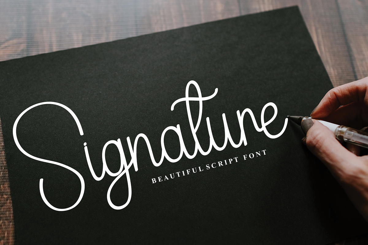 Moonlight | Script Font, a Handwritten Font by Scratchones (Photo 5 of 8)