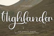 Highlander, a Handwritten Font by FreshTypeINK (Thumbnail 1 of 8)