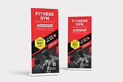 Gym Fitness Rollup Banner, a Stationery Template by graphix_shiv (Thumbnail 2 of 3)