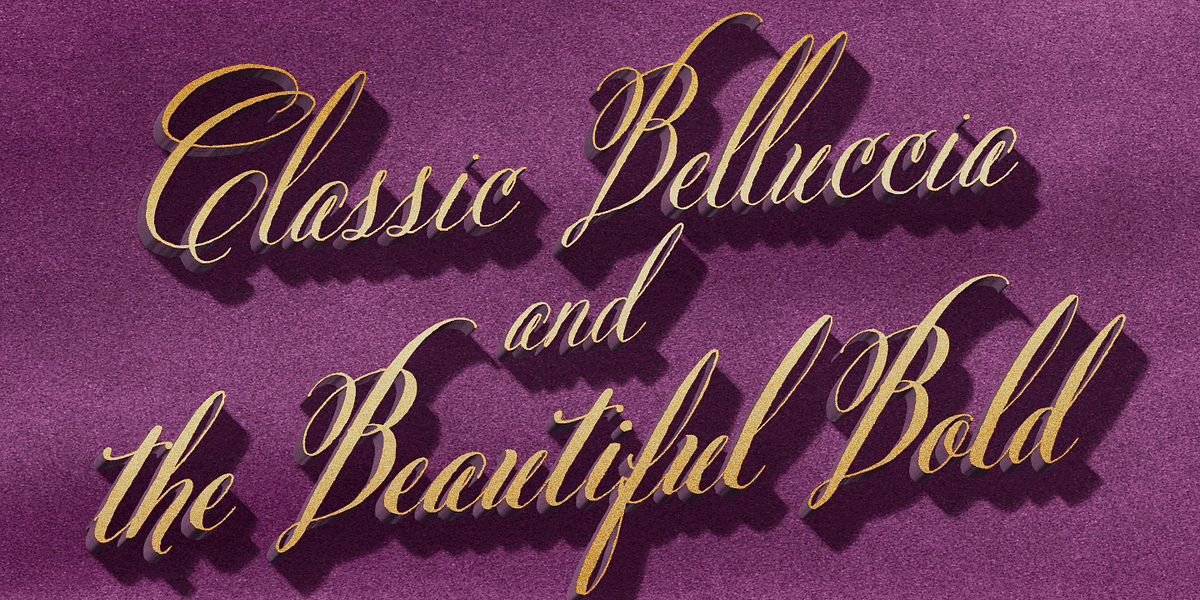Belluccia, a Script Font by Correspondence Ink (Photo 5 of 12)