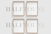 Wooden Frame Mockup Bundle, a Print Template by HALFTOUNE (Thumbnail 5 of 6)