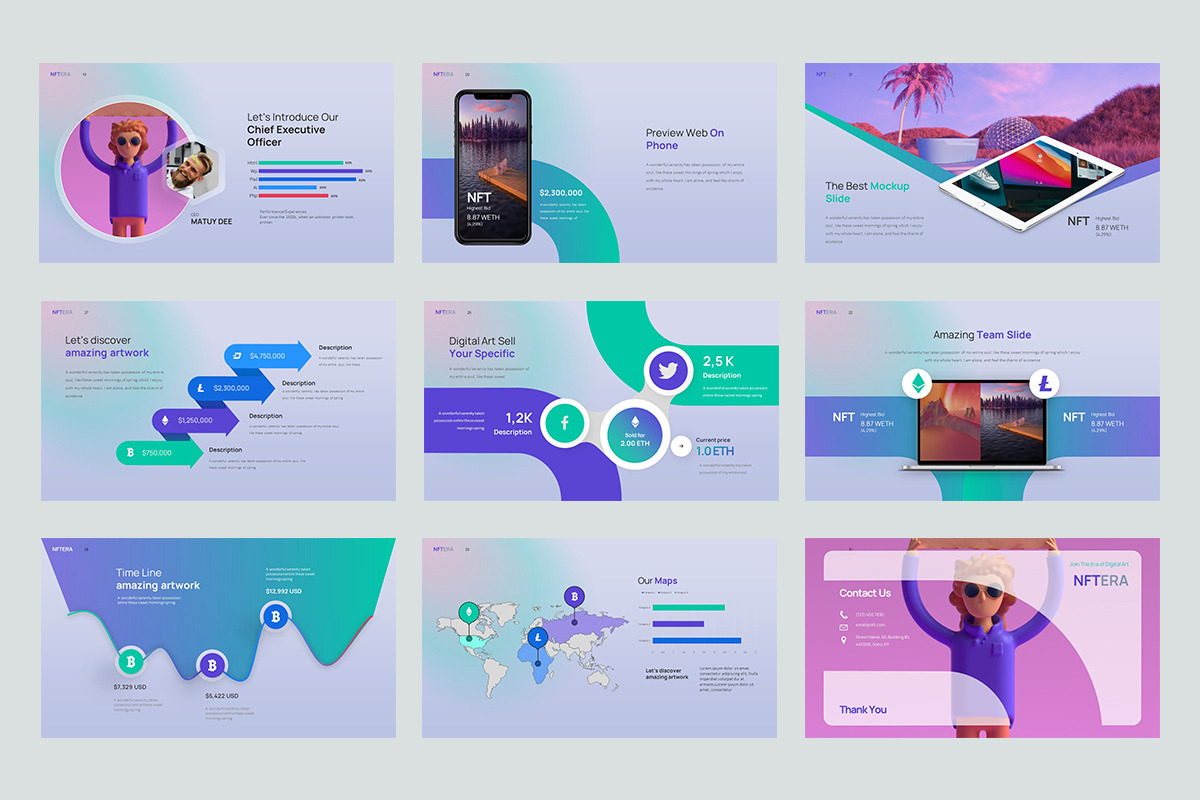 Nftera Google Slides Templates, a Presentation Template by Stock Shape (Photo 2 of 4)