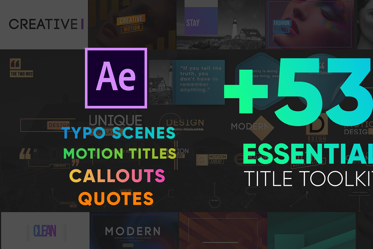 Essential Titles Toolkit -AE, a Templates & Theme by Polygon Motions (Photo 2 of 2)
