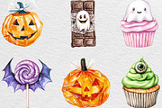 Halloween Sweets Clipart, an Illustration by Black Bird Studio (Thumbnail 6 of 6)