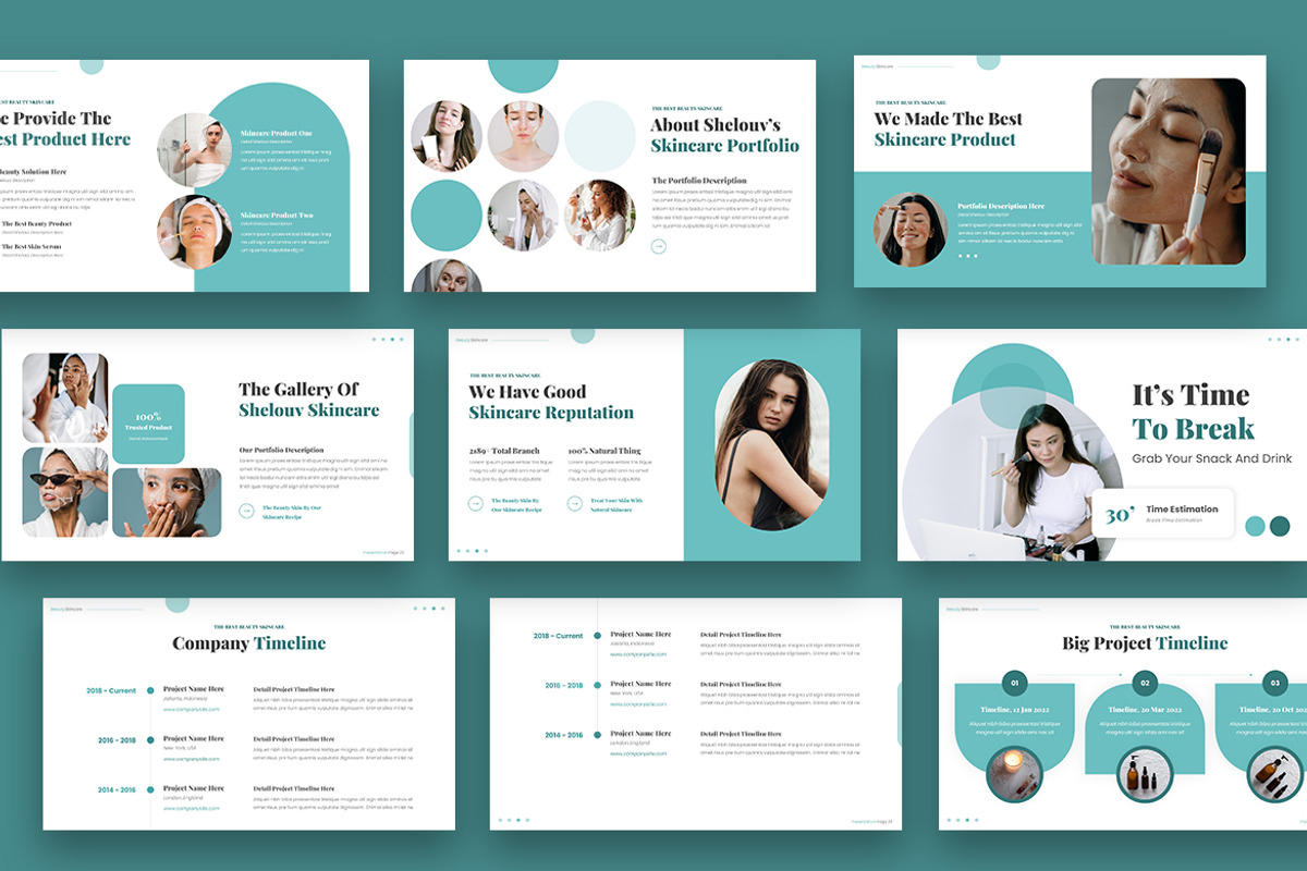 Shelouv Beauty Skincare Powerpoint, a Presentation Template by kerismaker (Photo 4 of 6)