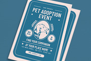 Retro Pet Adoption Event Flyer, a Flyer Template by Guuver (Thumbnail 2 of 3)