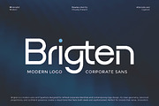 Brigten - Corporate Sans Serif Font, a Sans Serif Font by Flawless And Co (Thumbnail 1 of 10)