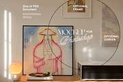 Square Frame Mockup Retro Scene, an Advertising Mockup by WasMockups (Thumbnail 2 of 7)