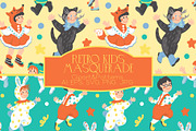 Retro kids masquerade, a Person Illustration by Carpet Tapete Pretzel (Thumbnail 1 of 18)