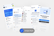 HuddleSpace - Business Collaboration, an UI Kit Template by floxui (Thumbnail 7 of 9)