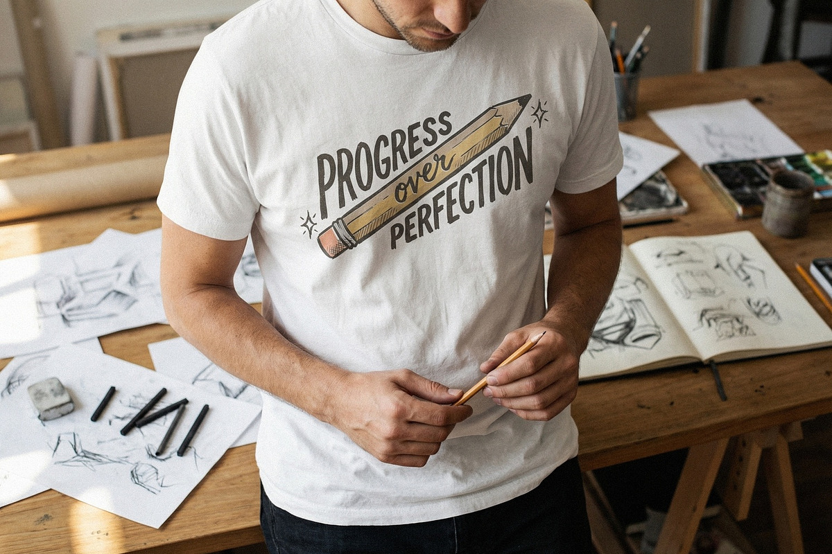 Progress Over Perfection PNG, an Illustration by SharpMarketplace (Photo 2 of 4)