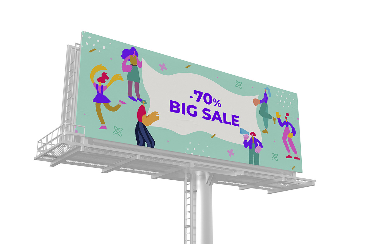 Female characters (drawn flat style), an Object Graphic by PixelAesthetic (Photo 3 of 6)