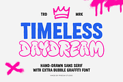 Timeless Daydream - Graffiti Font, a Sans Serif Font by Pixesia Studio (Thumbnail 1 of 11)
