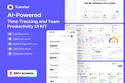 Time Tracking & Productivity Web App, an UI Kit Template by Lumina_ui_ux202 (Thumbnail 1 of 7)