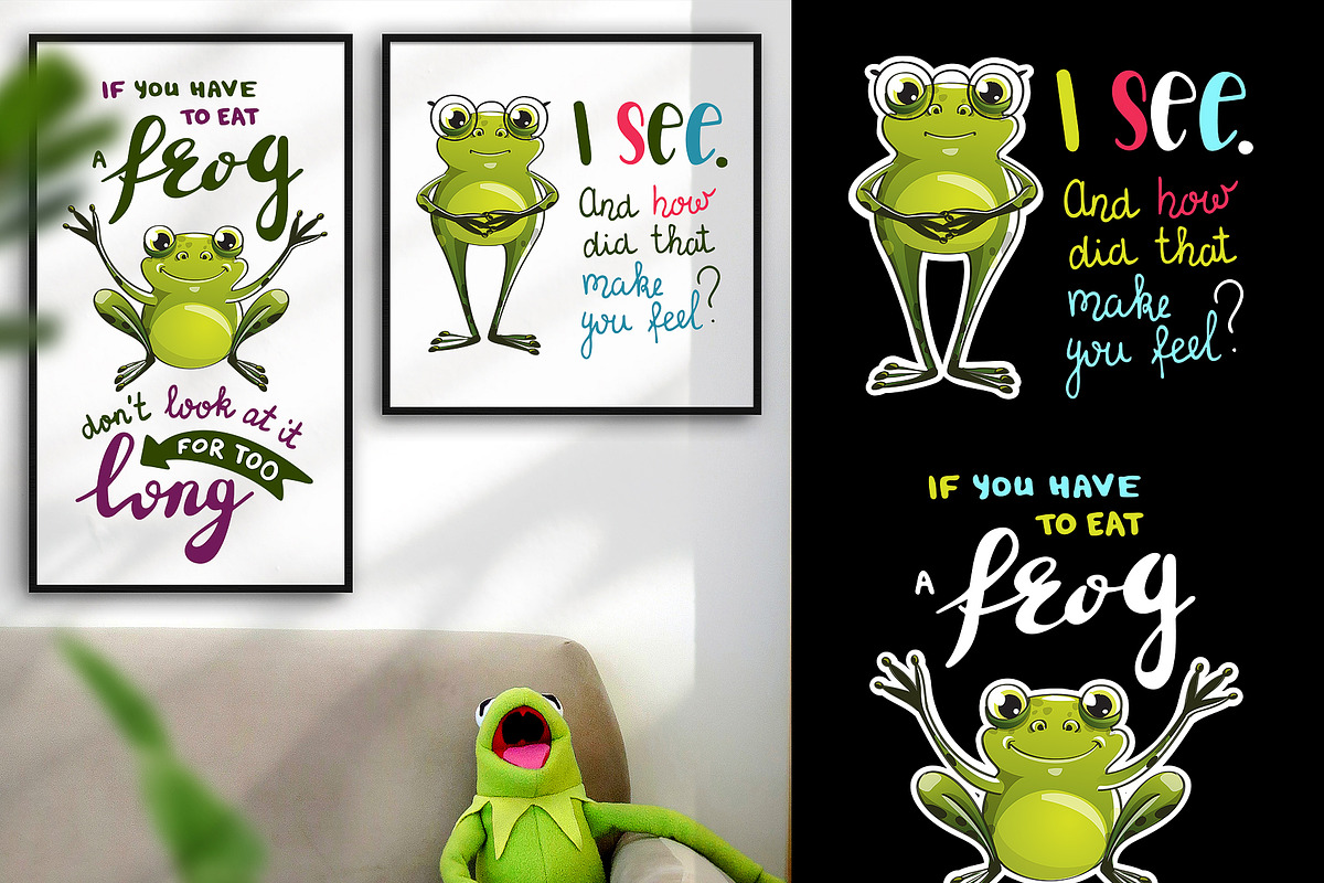 Frog character creator + lettering, a Graphic by SayMascarpone (Photo 19 of 30)