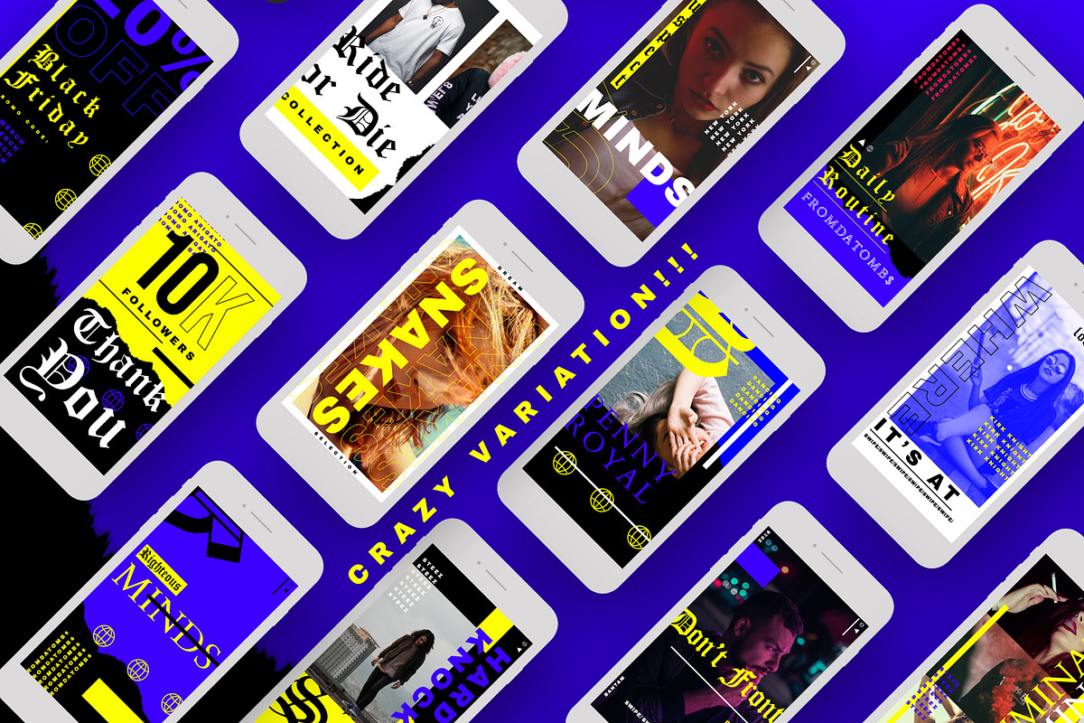 JETLAG Dope Animated IG Stories, a Social Media Template by GOAT Design Co. (Photo 4 of 7)